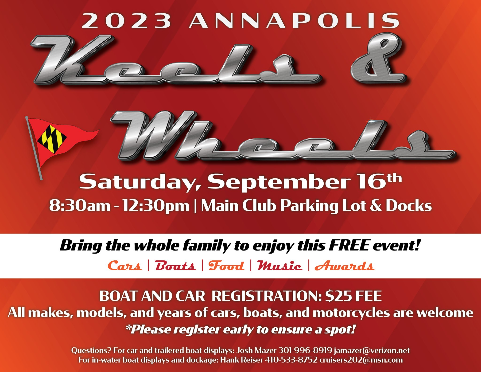 Keels and Wheels 2023 Maryland Maritime Heritage Foundation